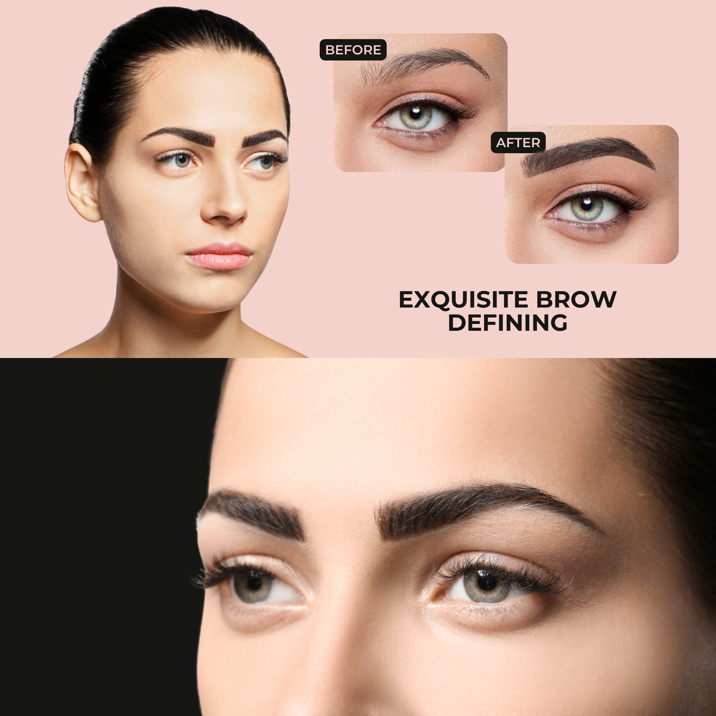 BrowZilla+™ Set di timbri per sopracciglia regolabili