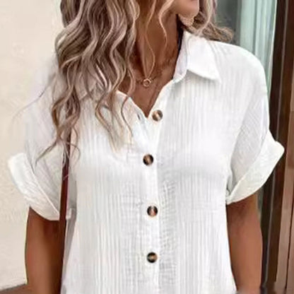 Aida Quarto™ Abito estivo con maniche corte e scollo a V